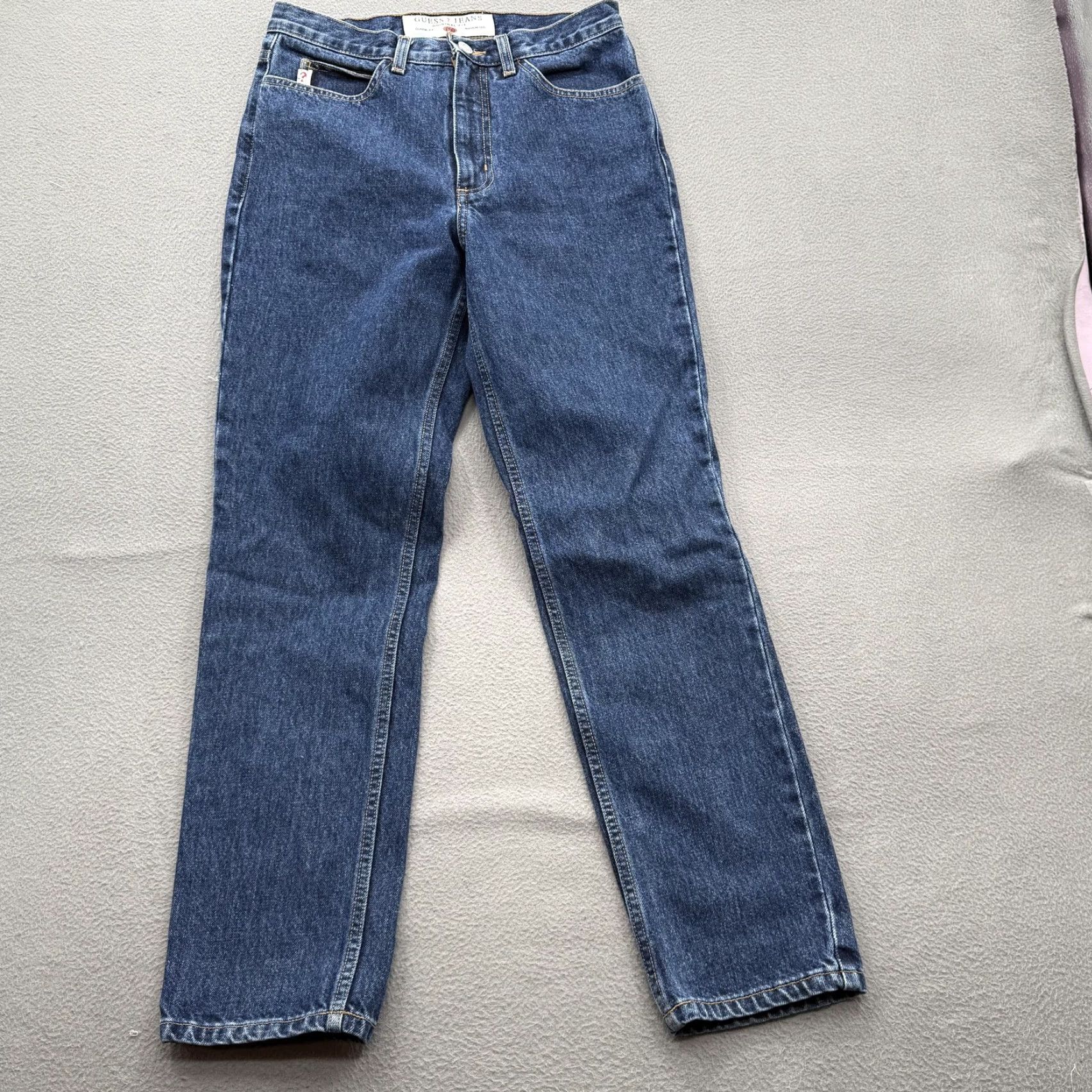 Guess VINTAGE Guess Jeans Mens 29x29 Blue 050 Classic Fit Narrow Leg Denim Jeans Size US 29 - 2 Thumbnail