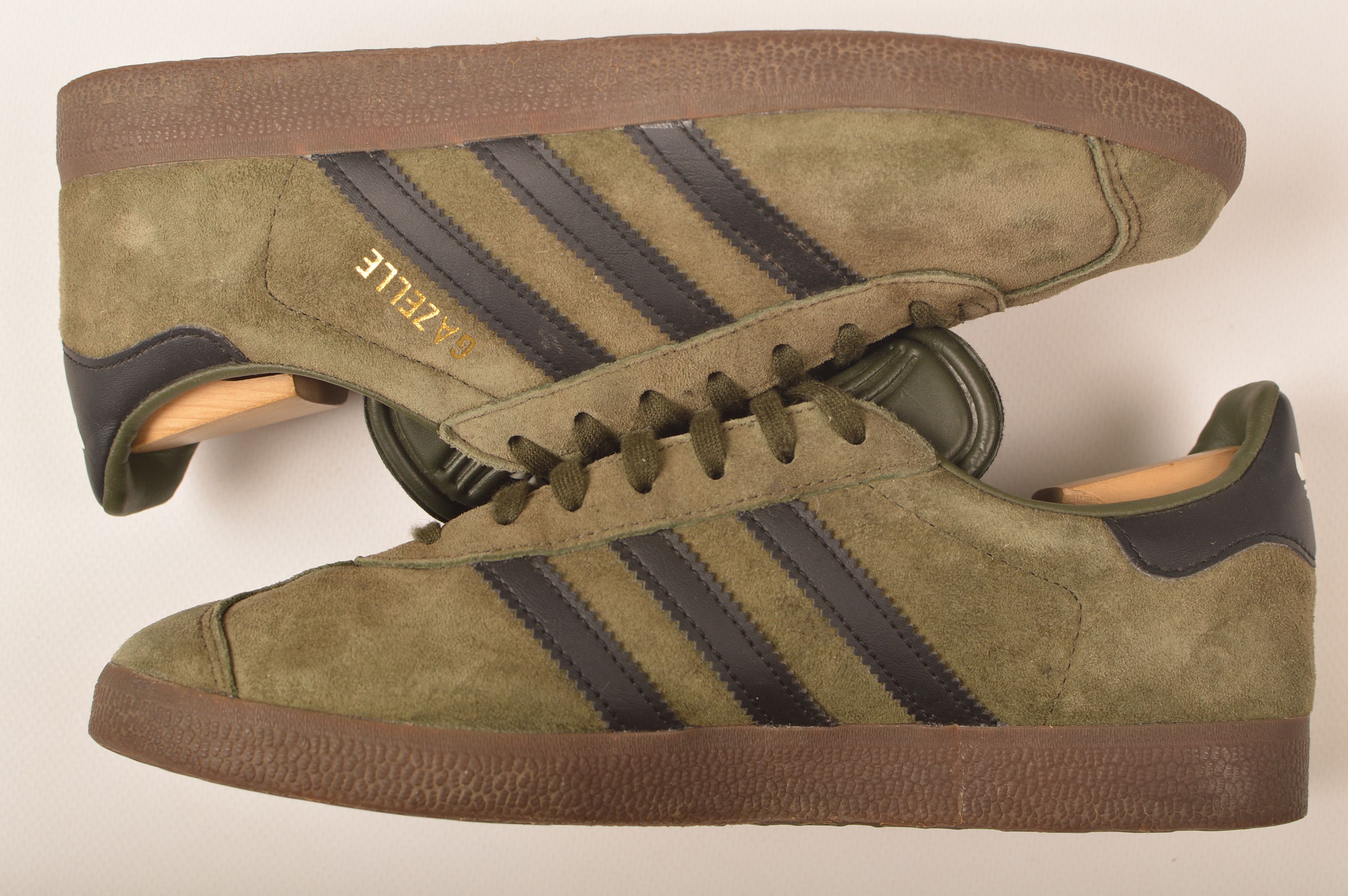 Adidas Adidas Gazelle Night Cargo / Core Black Trainers Size US 5.5 / EU 38 - 5 Thumbnail
