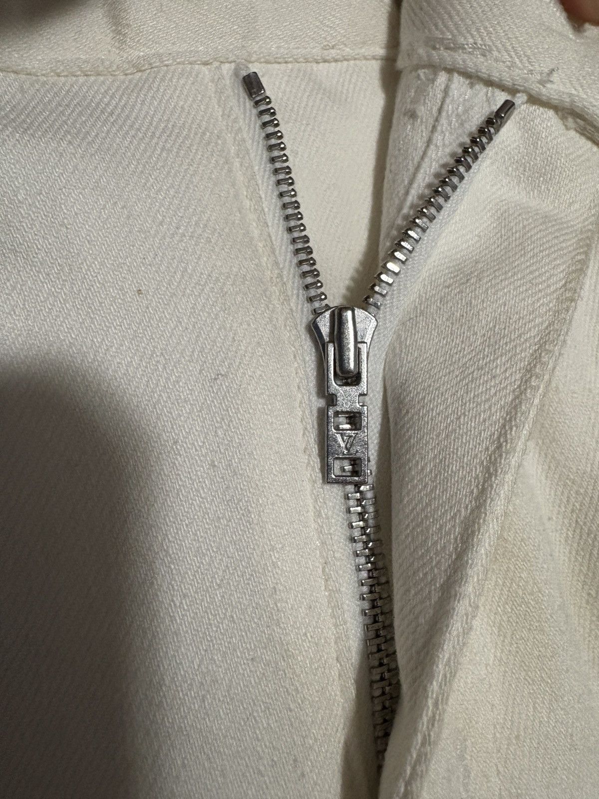Louis Vuitton LV White Slim Fit Jeans by Virgil Abloh Size US 30 / EU 46 - 10 Thumbnail