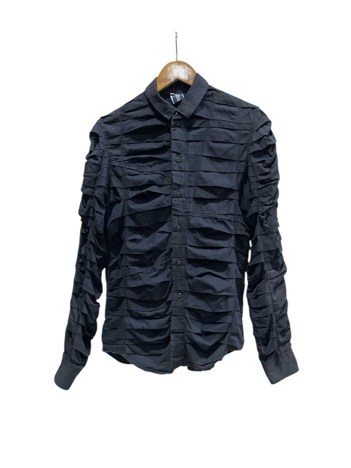 Jean Paul Gaultier Jean Paul Gaultier Archive Ruched Shirt Avant-Garde Size US S / EU 44-46 / 1 - 1 Thumbnail