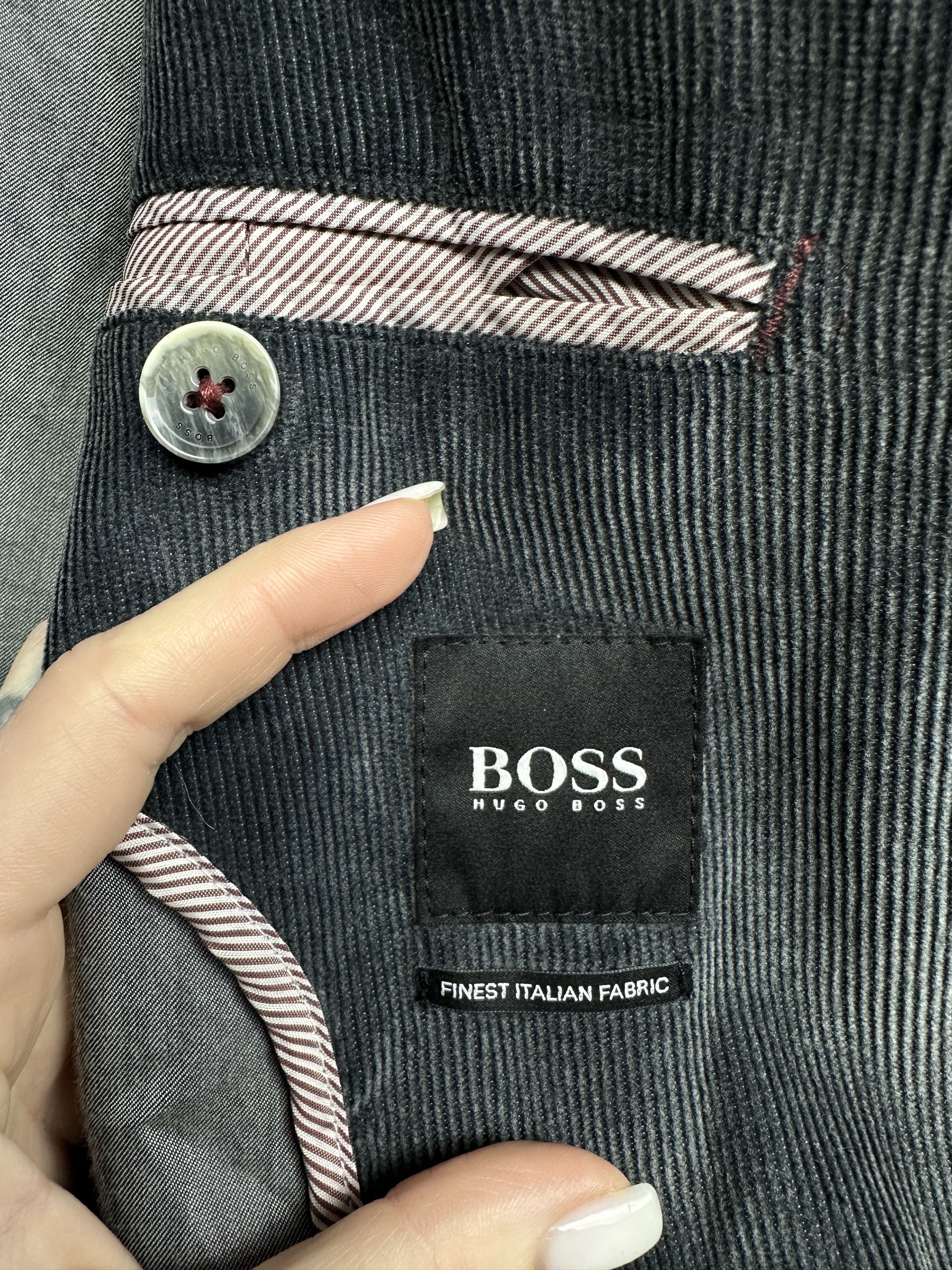 Hugo Boss Hugo Boss Mens Corduroy Blazer Jacket Size US M / EU 48-50 / 2 - 3 Thumbnail