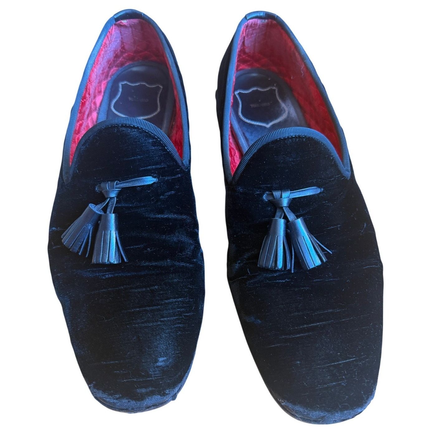 Tom Ford Tom Ford Black Velvet Tassel Loafers Size US 12 / EU 45 - 2 Thumbnail
