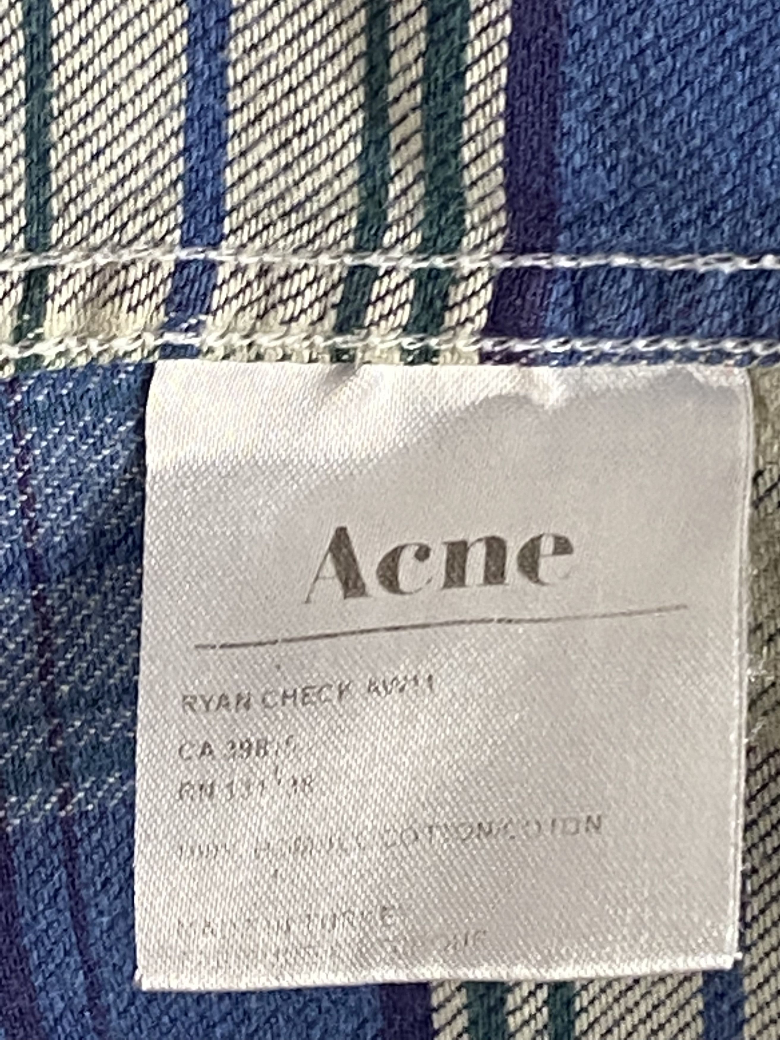 Acne Studios × Vintage Acne Vintage Men's Plaid Flannel Shirt - Size 46 / S Size US S / EU 44-46 / 1 - 6 Thumbnail