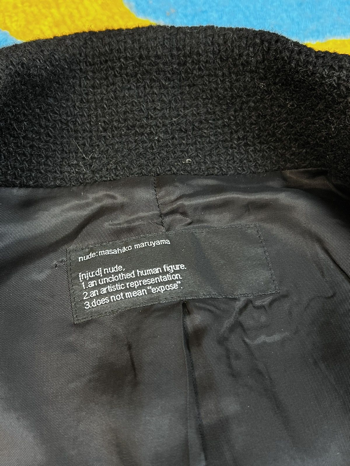 Japanese Brand × MASAHIROMARUYAMA × Vintage Masahiko Maruyama Rib Knit Black Wool Jacket Size 1 Size M / US 6-8 / IT 42-44 - 15 Thumbnail