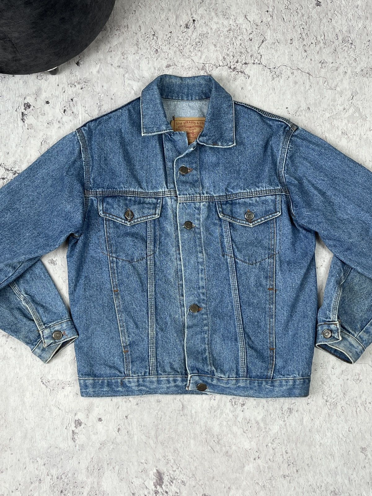 Levi s Vintage Levi s 501 Blue Denim Jacket Made In USA Grailed