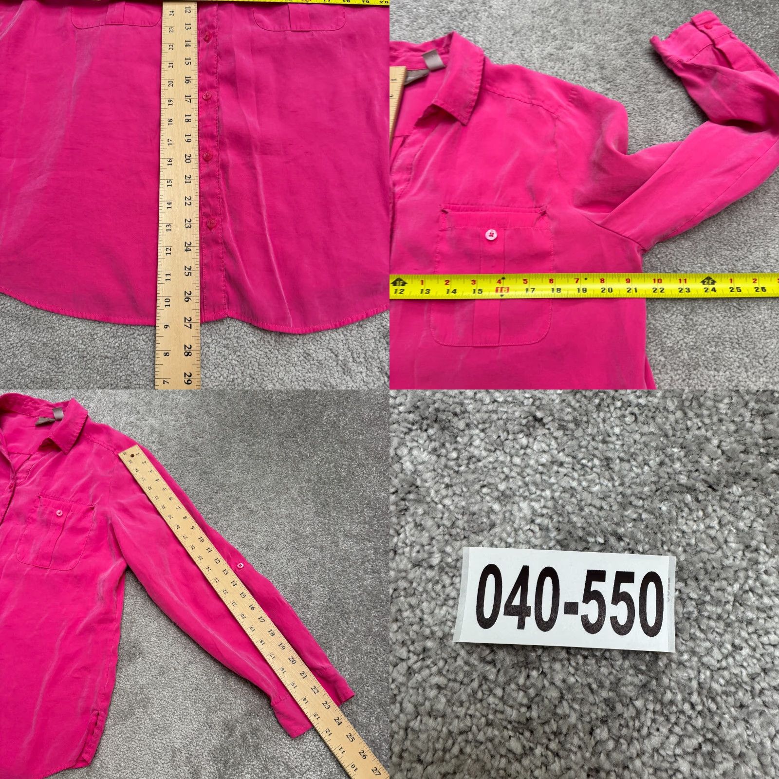 Vintage Chico's Shirt Womens 2 XL Pink Long Sleeve Button-Up Modal Sueded Brushed Casual Lightweight Regular Fit Size XL / US 12-14 / IT 48-50 - 9 Thumbnail