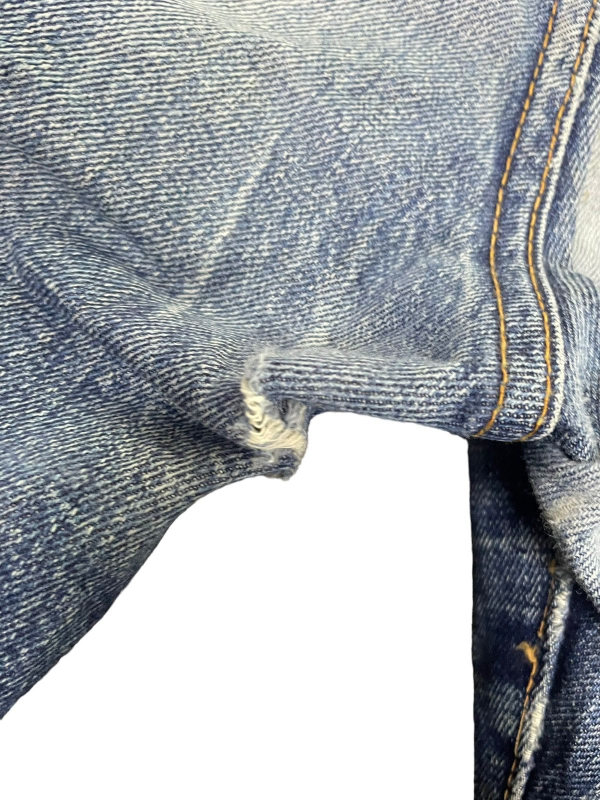 Denime × Vintage Vintage Denime x Shiprs Selvedge Distresed Denim Size US 31 - 10 Thumbnail