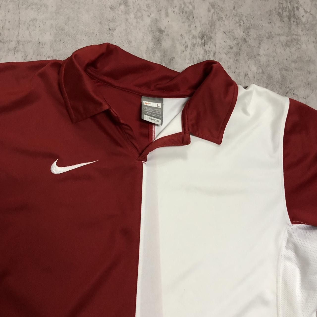 Nike Nike red and white polo shirt #poloshirt Size US L / EU 52-54 / 3 - 2 Thumbnail