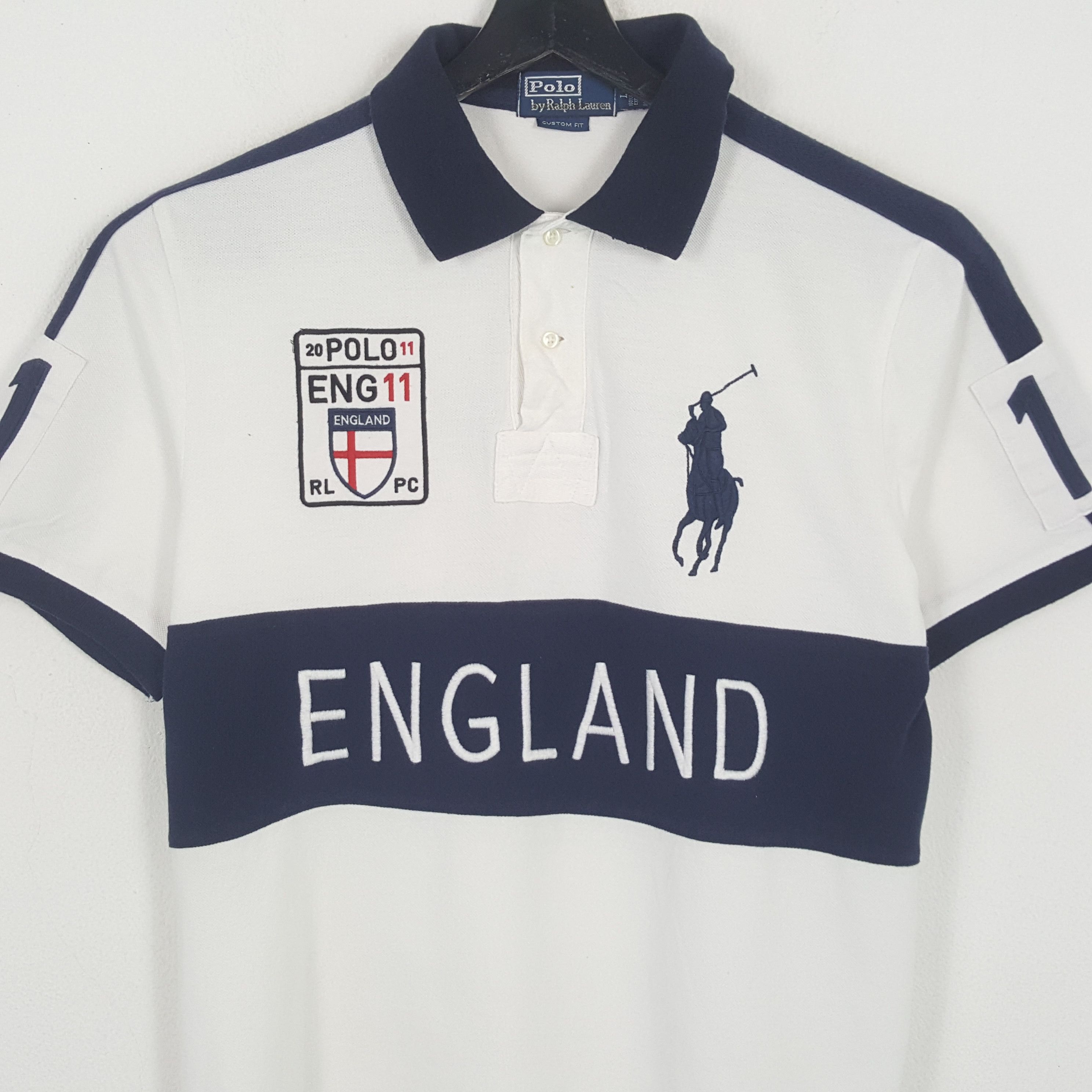 Polo Ralph Lauren × Vintage POLO by RALPH LAUREN England Design Casual Polos Size US M / EU 48-50 / 2 - 2 Thumbnail