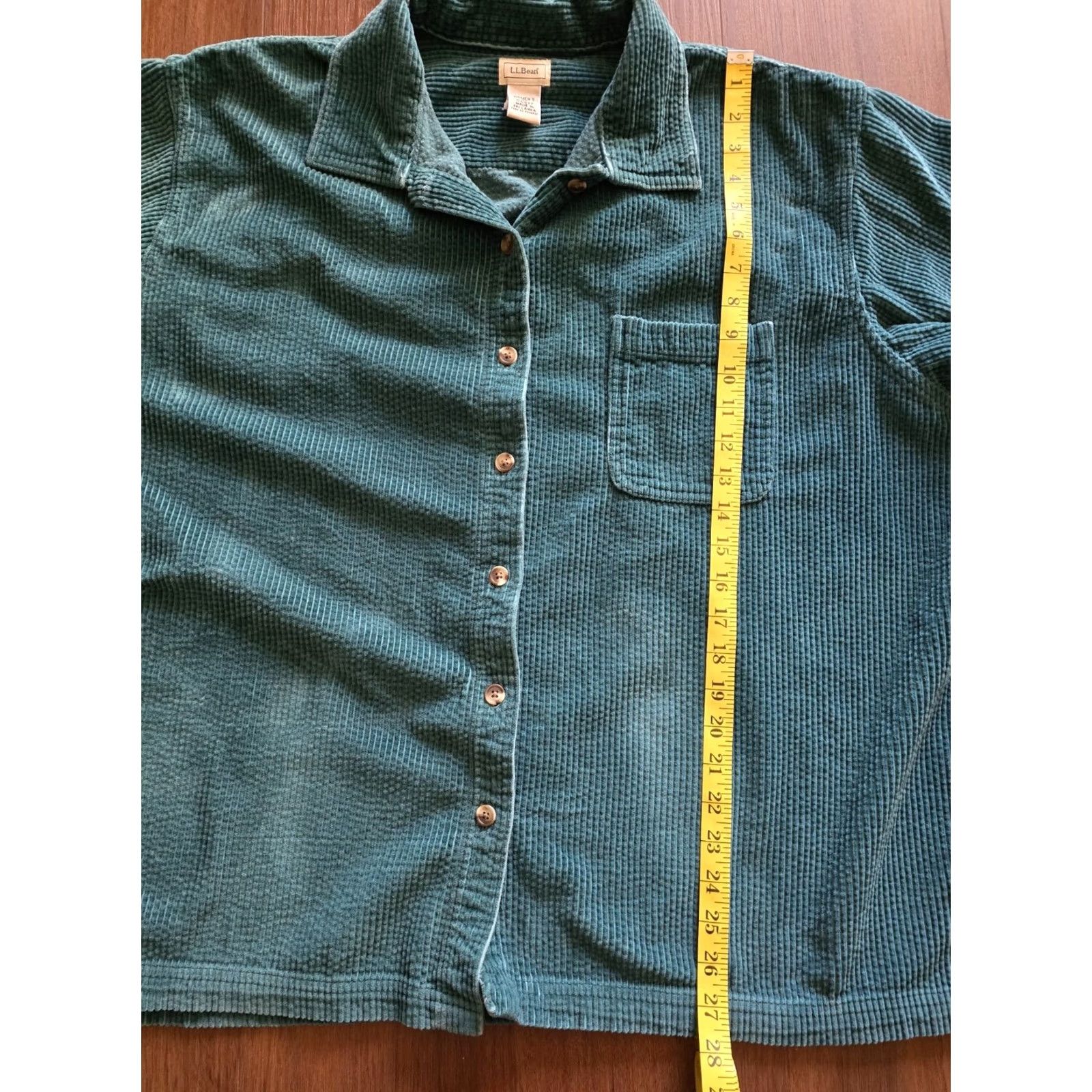 Vintage VINTAGE LL Bean Wide Whale Corduroy Shirt Jacket Shacket 3X Green Womens 1990s Shirt Jacket Shacket LL Bean Green 90s Women XS to 3X? Size XXL / US 16-18 / IT 52-54 - 6 Thumbnail