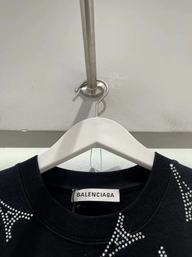 Balenciaga Balenciaga Eiffel Tower rhinestone short sleeve 2502-Nextar Size US S / EU 44-46 / 1 - 5 Thumbnail