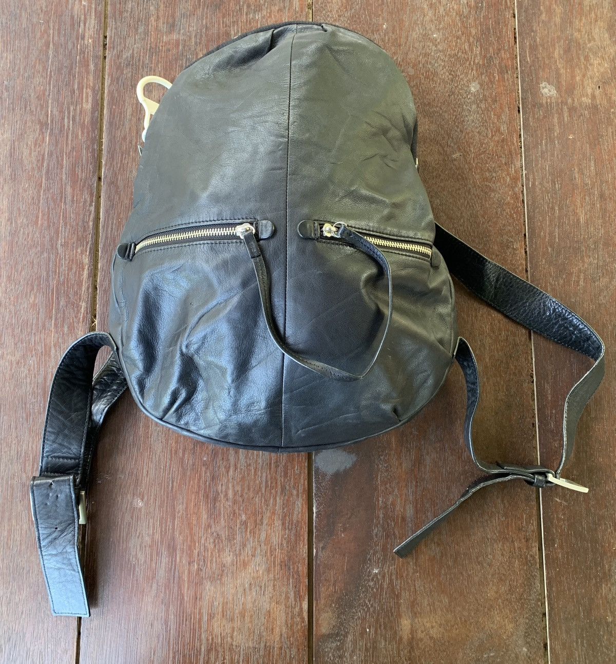 Y's KAWA KAWA BY YOHJI YAMAMOTO LEATHER BACKPACK Size ONE SIZE - 1 Thumbnail