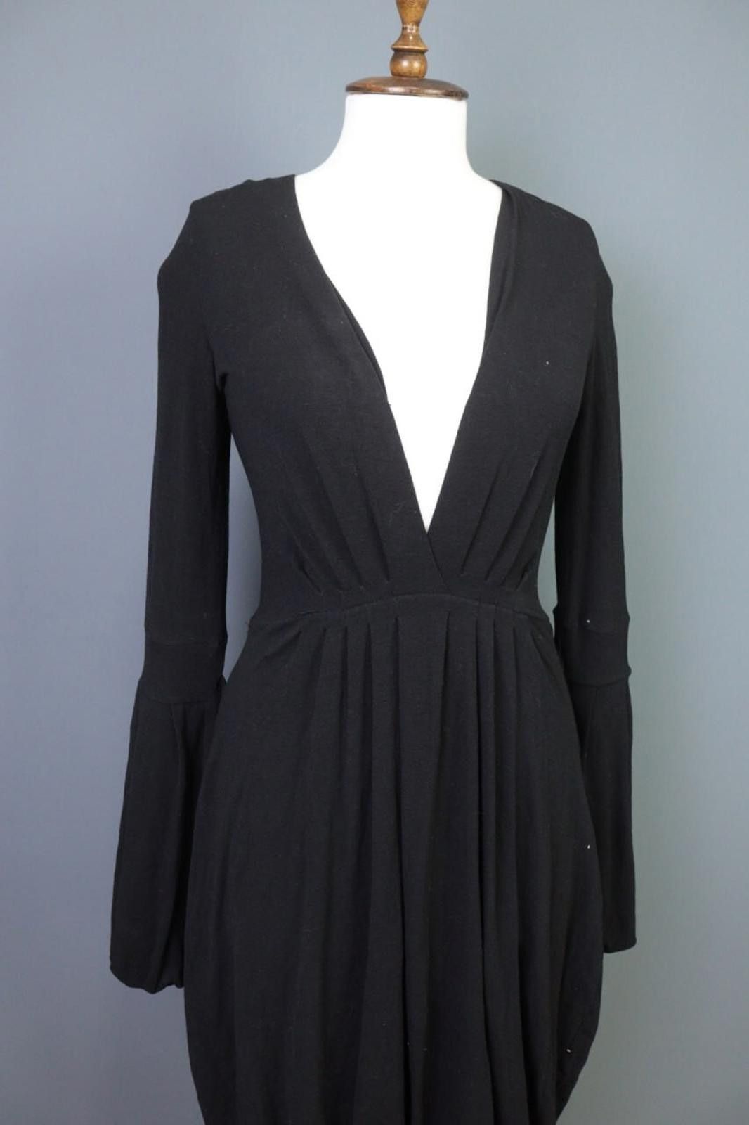 Dsquared2 Dsquared 2 Black Wool A-Line Style V-Neck Dress Size XS Size XS / US 0-2 / IT 36-38 - 8 Thumbnail
