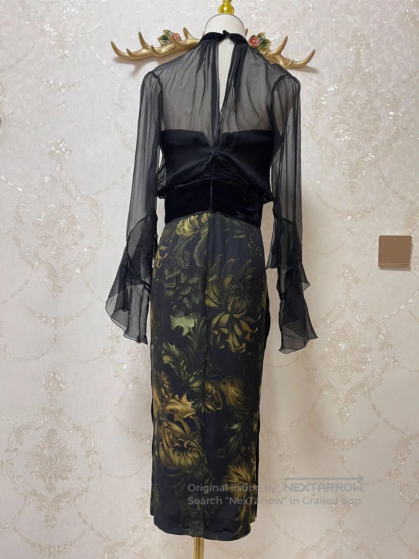 Gucci Gucci Runway Floral Strapless Sheer Dress. Size M / US 6-8 / IT 42-44 - 3 Thumbnail