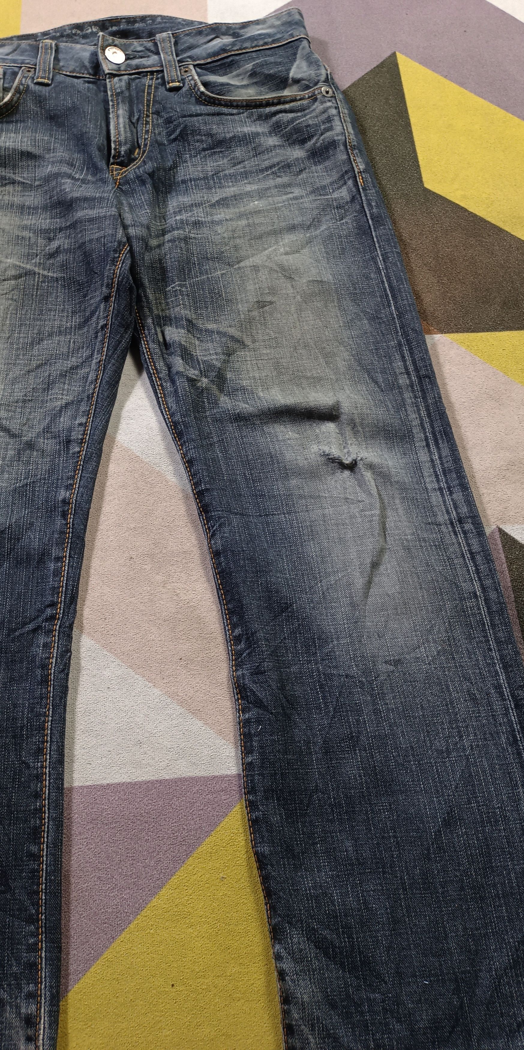 Edwin Vintage Edwin Blue Trip Edgeline 503 Distressed Denim Size US 32 / EU 48 - 3 Thumbnail