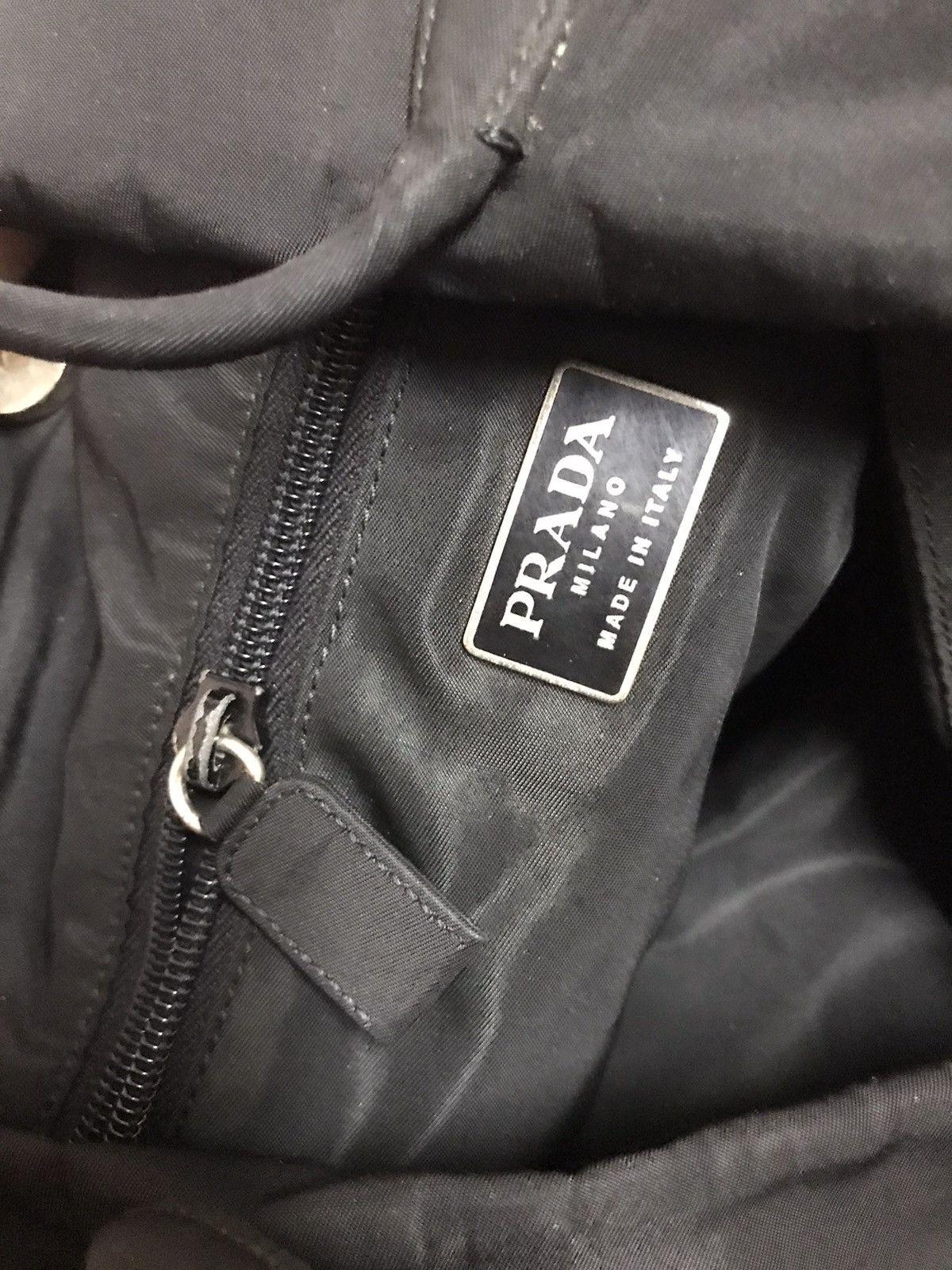 Prada × Vintage Authentic Prada Black Tote Bag Size ONE SIZE - 5 Thumbnail