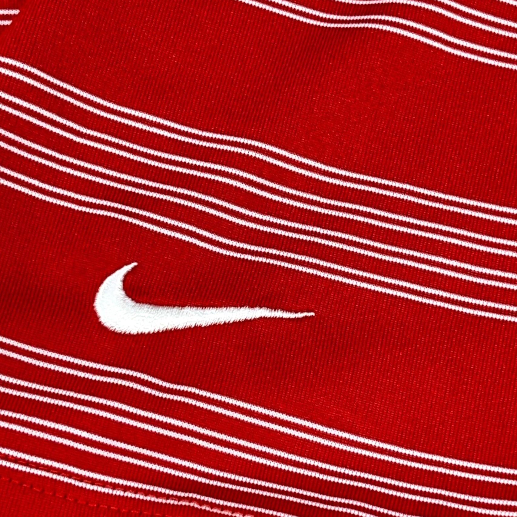 Nike VINTAGE Nike Polo Shirt Men XL Red White Striped Dri Fit Tour Performance Golf Wicking J Size US XL / EU 56 / 4 - 3 Thumbnail