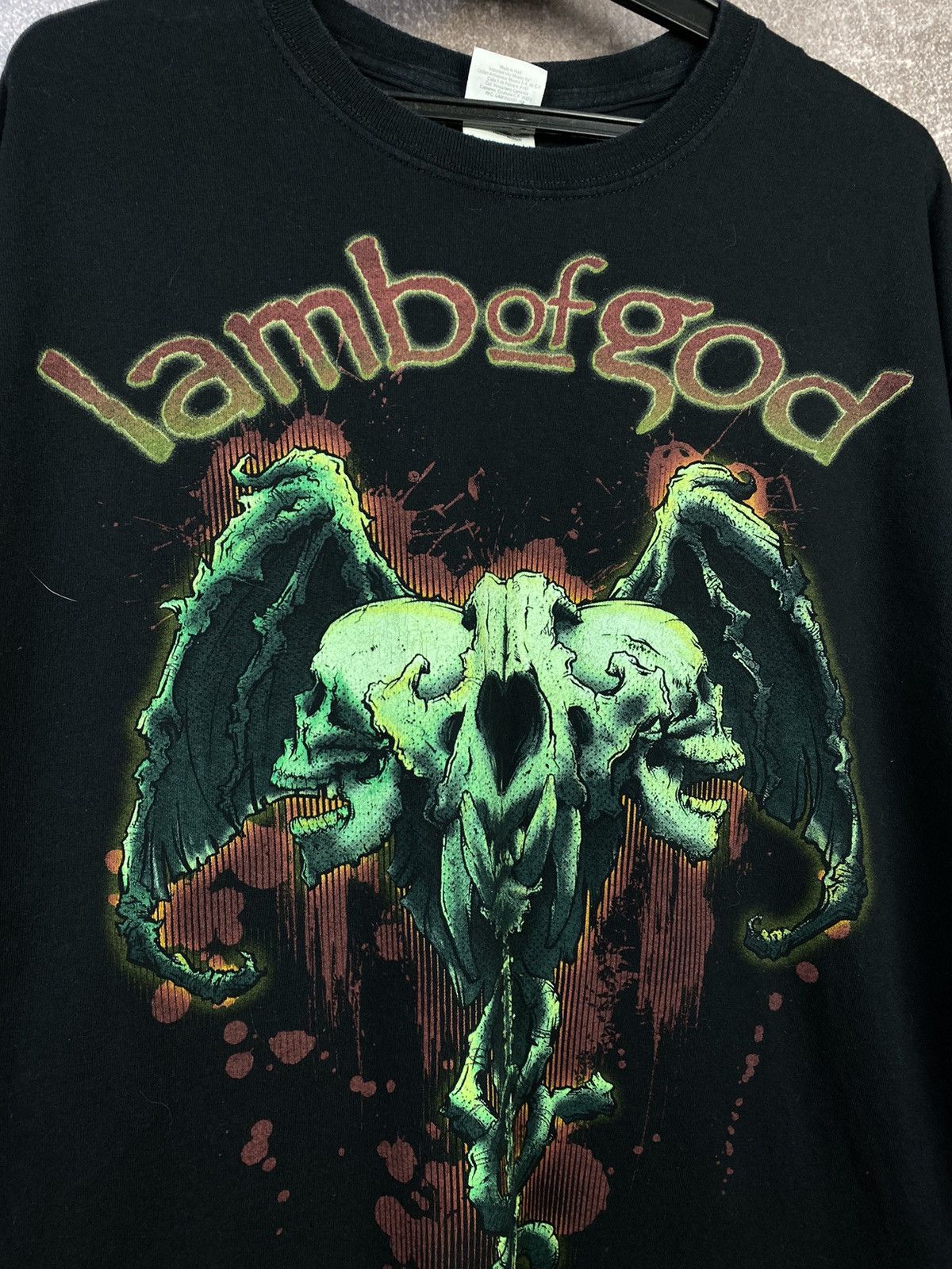 Band Tees × Vintage VINTAGE 00’S LAMB OF GOD GOTHIC T-SHIRT Size US L / EU 52-54 / 3 - 3 Thumbnail