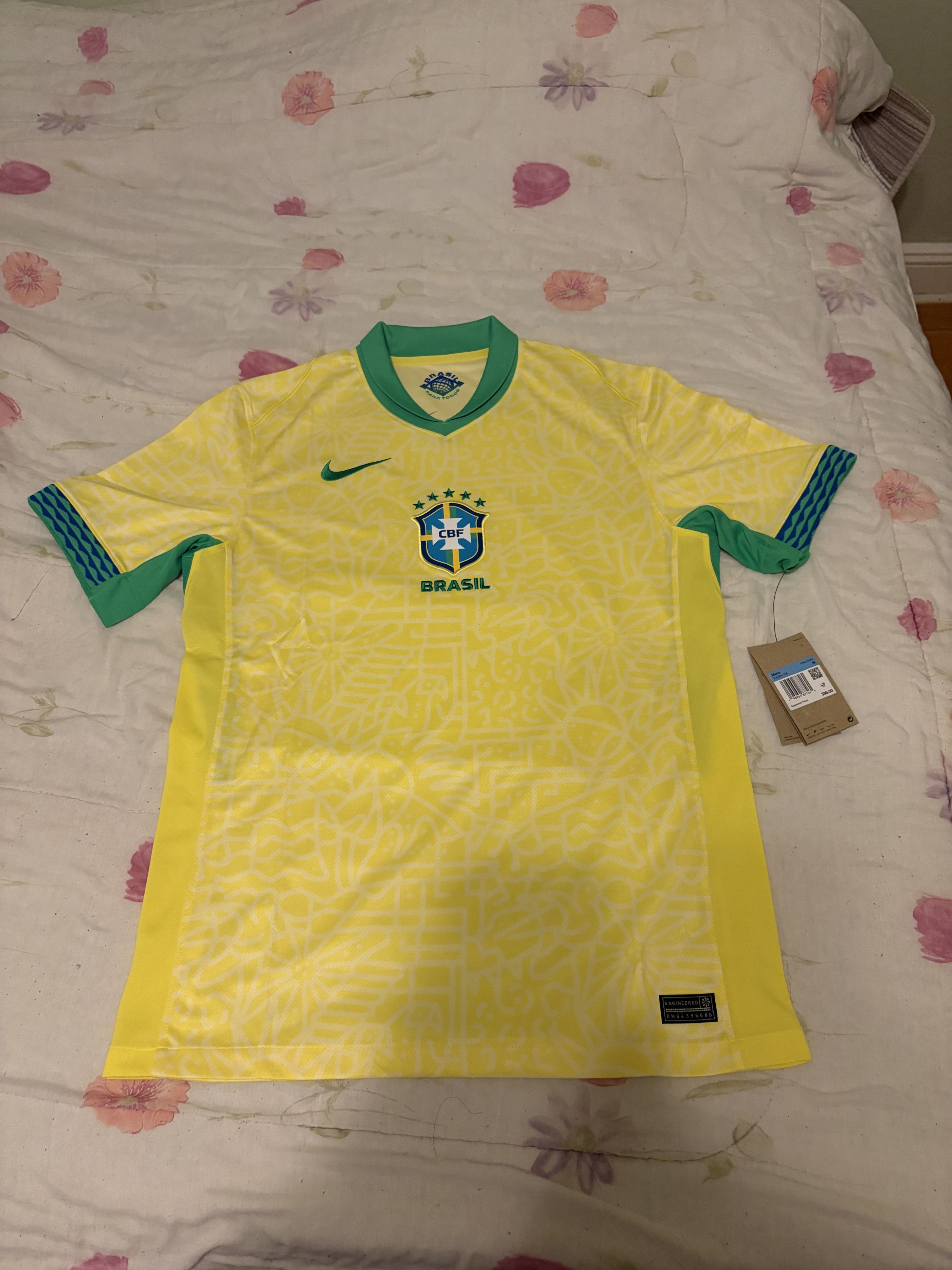 Brazil 2024 Stadium Home Size Medium