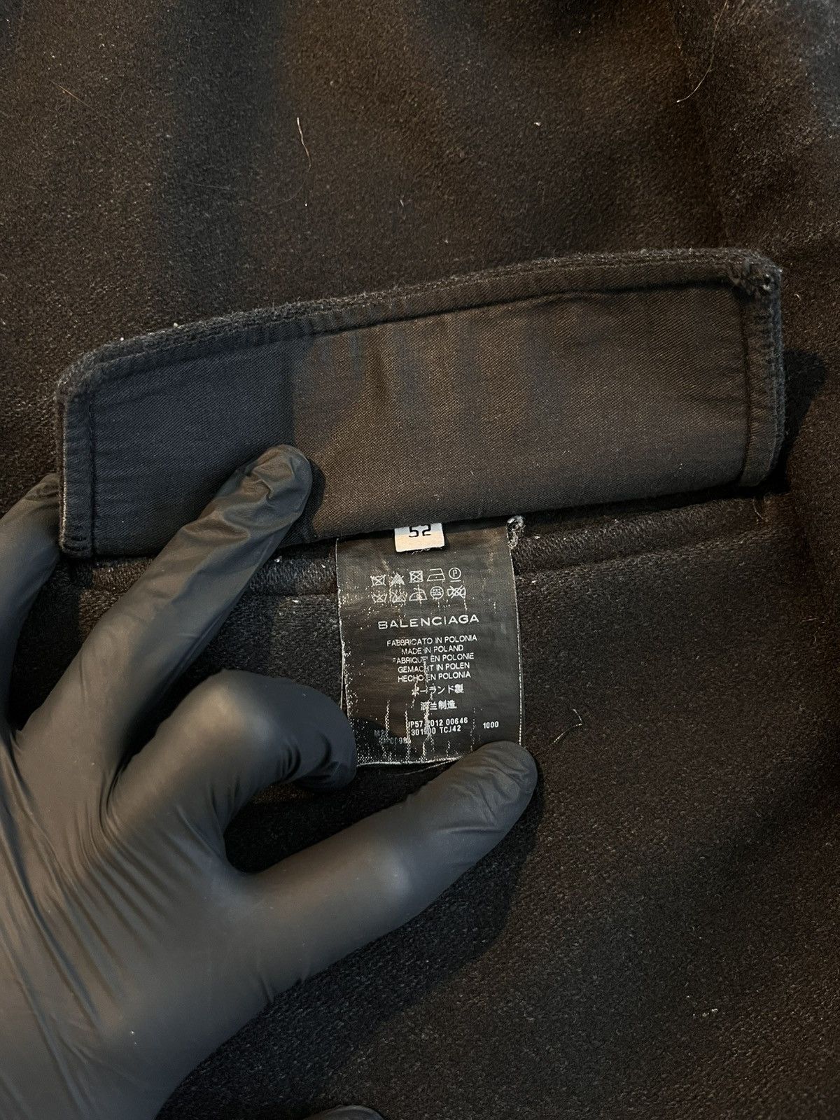 Balenciaga Balenciaga Paris Hooded Wool Panel Jacket (Ghesquière Era) Size US L / EU 52-54 / 3 - 4 Thumbnail