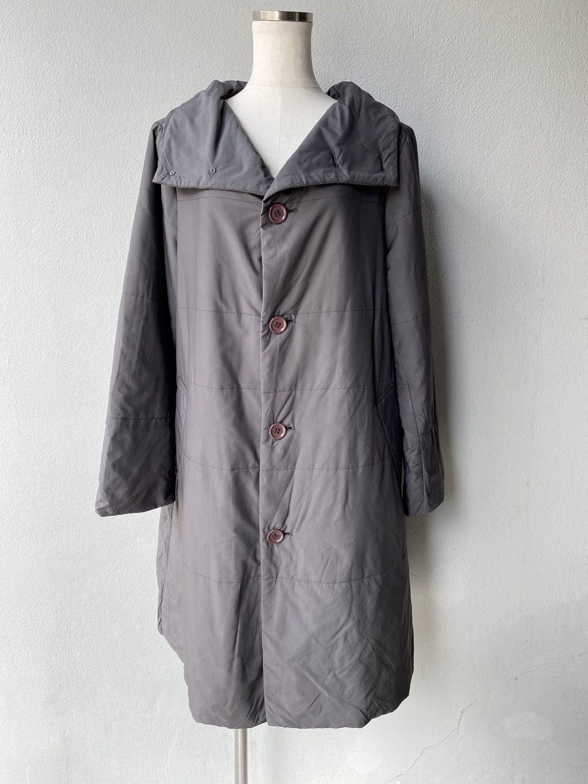 Issey Miyake Plantation Dark grey long coat Size M / US 6-8 / IT 42-44 - 13 Thumbnail