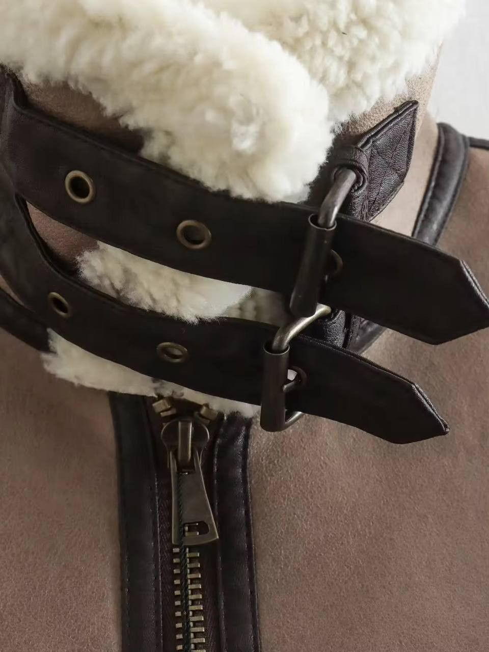 Japanese Brand × Vintage Leather fur sleeveless gilet. Size M / US 6-8 / IT 42-44 - 11 Thumbnail
