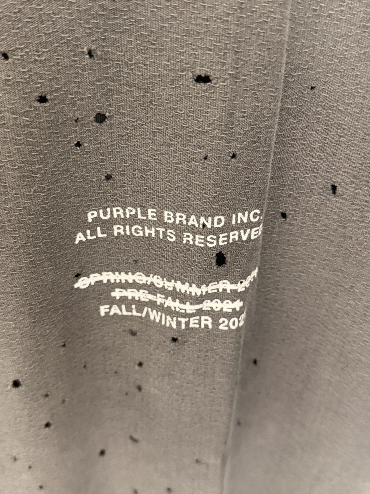 Purple Brand PURPLE Men's Off Black Distressed Short Sleeve Tee Size US M / EU 48-50 / 2 - 6 Thumbnail