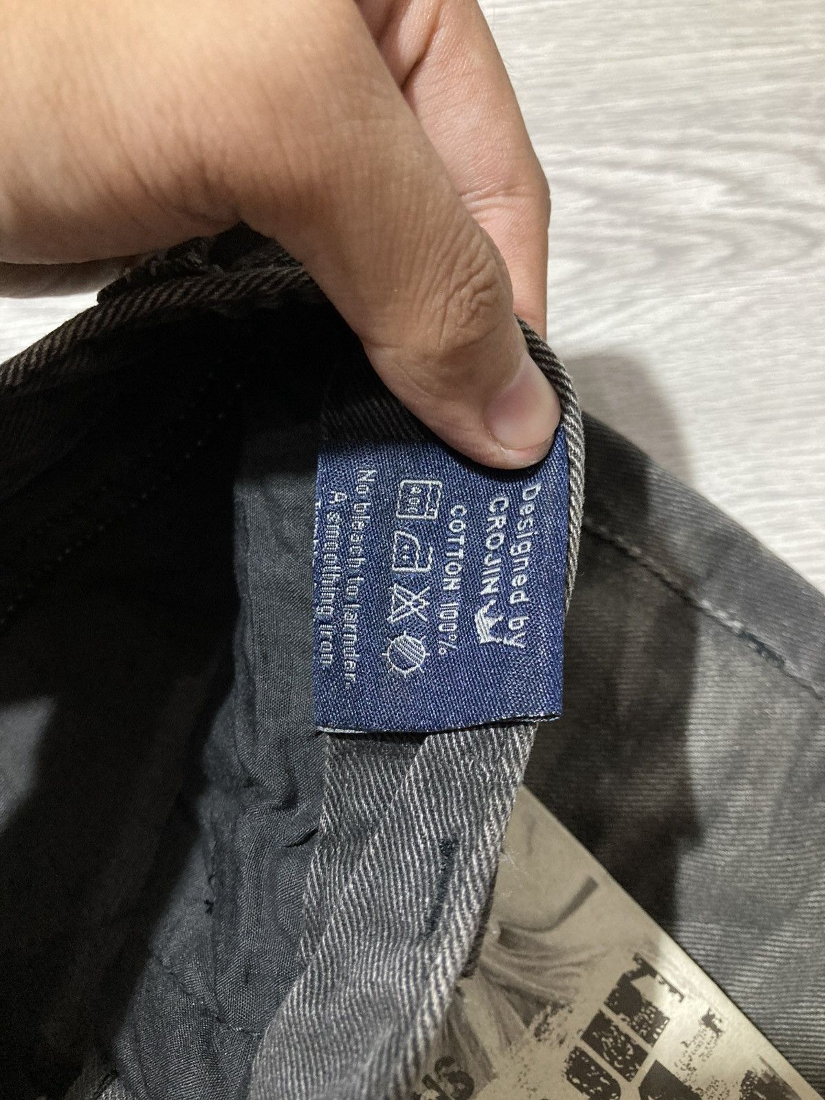 Tornado Mart 2000s Crown Denim Ripped Clawmark Denim Jeans Punk Gothic Size US 27 - 21 Thumbnail