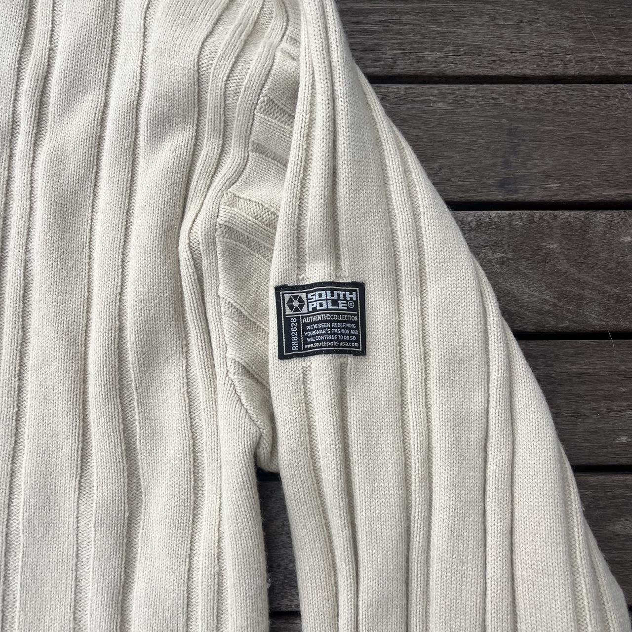 Southpole Men’s Cream Turtleneck Southpole Sweater with Logo Detailing Size US XL / EU 56 / 4 - 3 Thumbnail