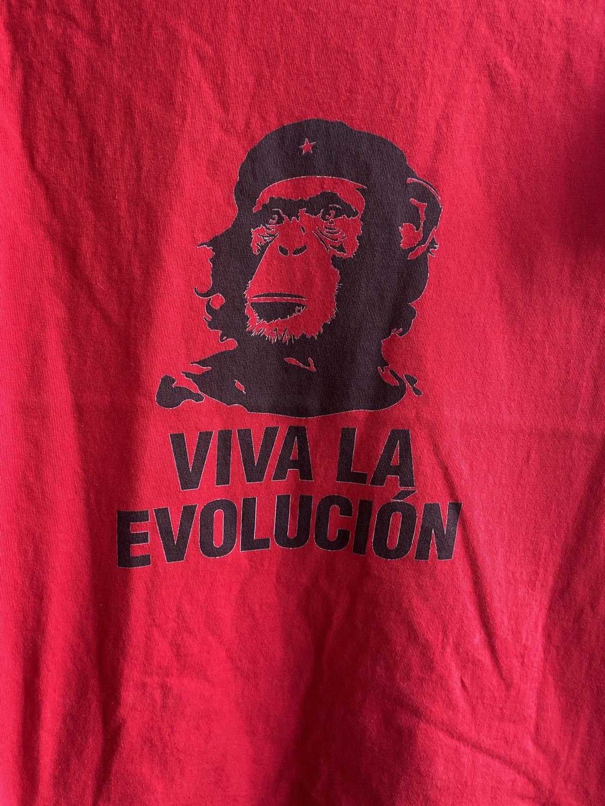 Gildan Viva La Evolution Red Mens T Shirt Size S Size US S / EU 44-46 / 1 - 2 Thumbnail