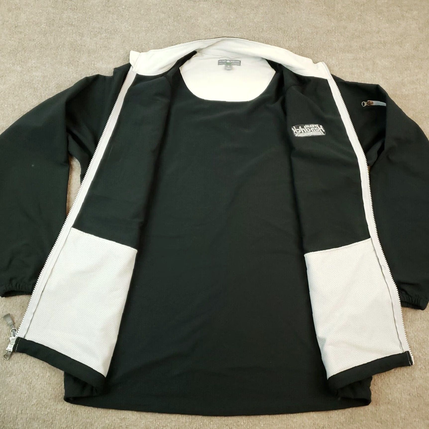 Peter Millar Peter Millar Windbreaker Jacket Mens Medium Black Full Zip Wind Team Hendrick Z Size US M / EU 48-50 / 2 - 6 Thumbnail