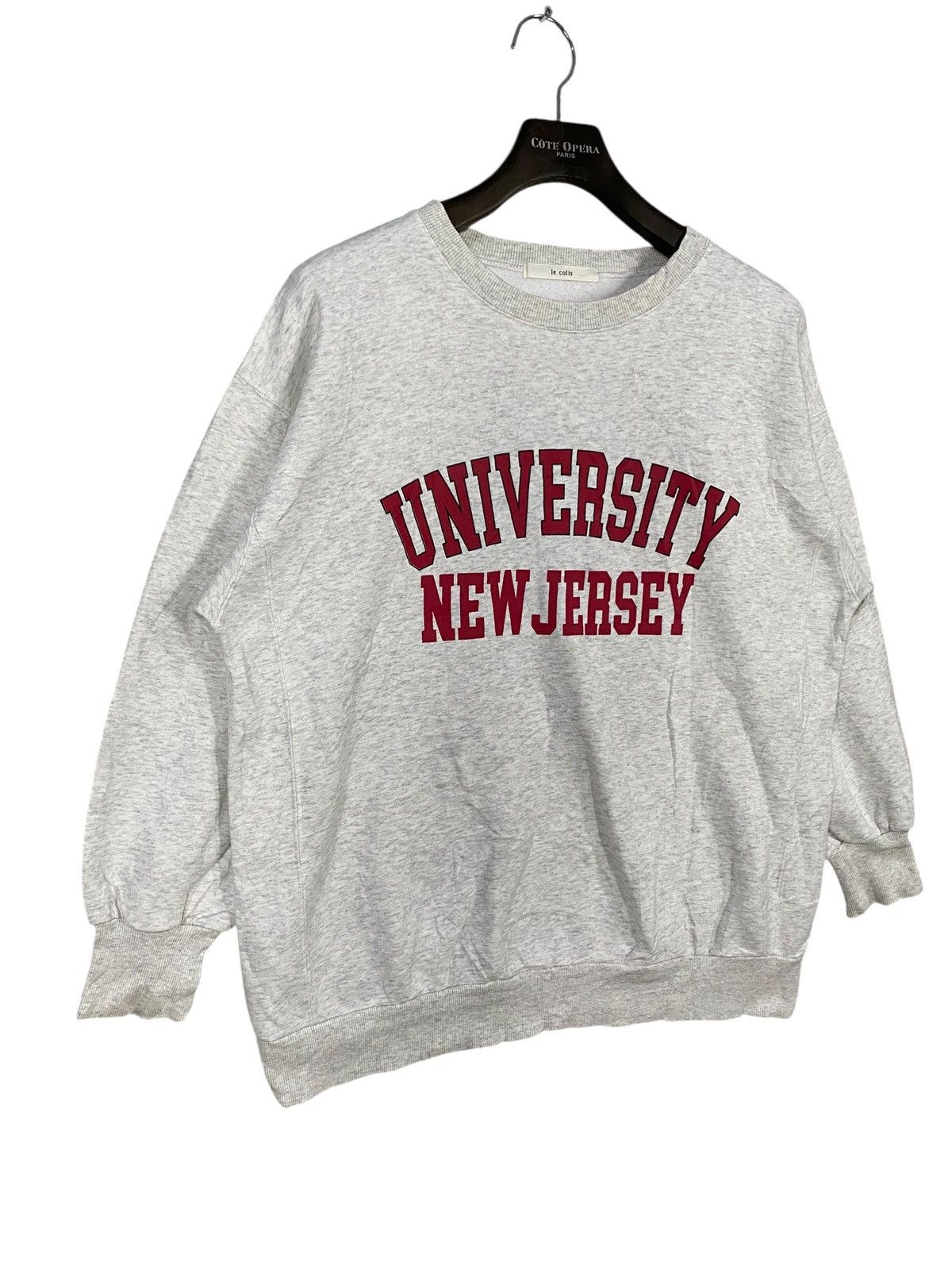 Japanese Brand American collage university new jersey sweatshirt crewneck Size US XL / EU 56 / 4 - 3 Thumbnail