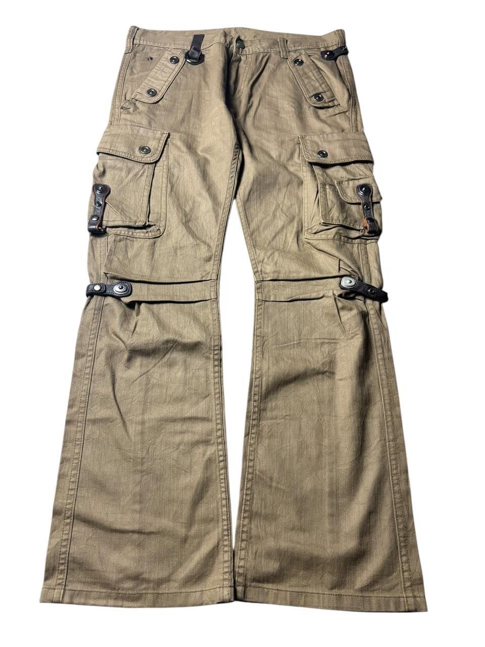 Tornado Mart 2000s Tornado Mart Bondage Bootcut Cargo Pants Size US 34 / EU 50 - 1 Thumbnail
