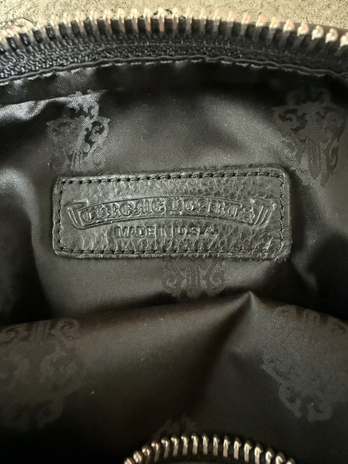 Chrome Hearts CHROME HEARTS LAMBSKIN LEATHER CEMETERY TAKA CROSSBODY BAG Size ONE SIZE - 5 Thumbnail