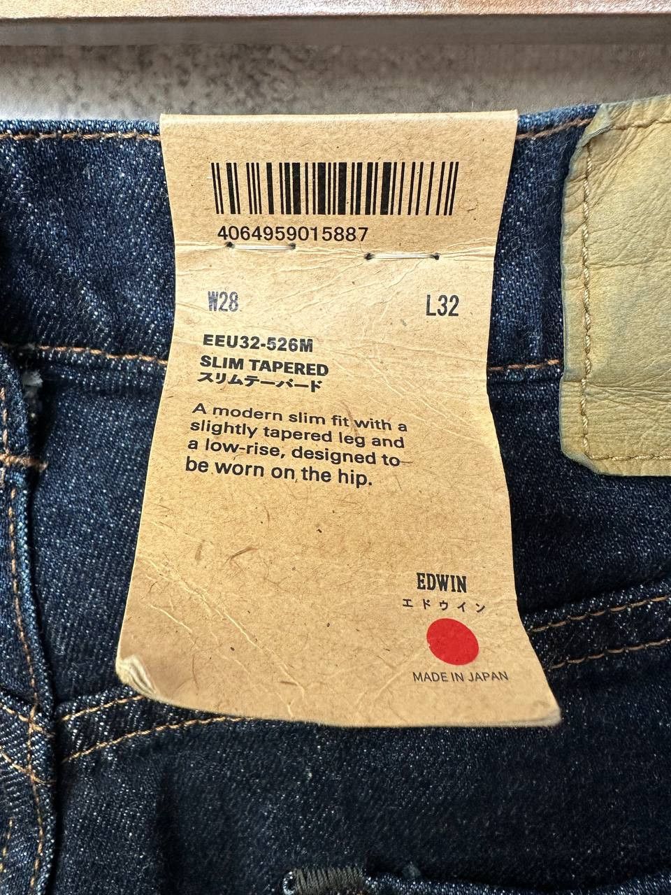 Edwin NWT Edwin Made in Japan Pants Denim Slim Tapered Size US 32 / EU 48 - 14 Thumbnail