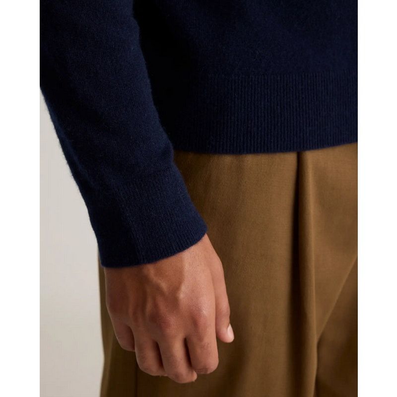 Quince Quince Mongolian Cashmere Quarter Zip Sweater Navy XL NWT Size US XL / EU 56 / 4 - 5 Thumbnail