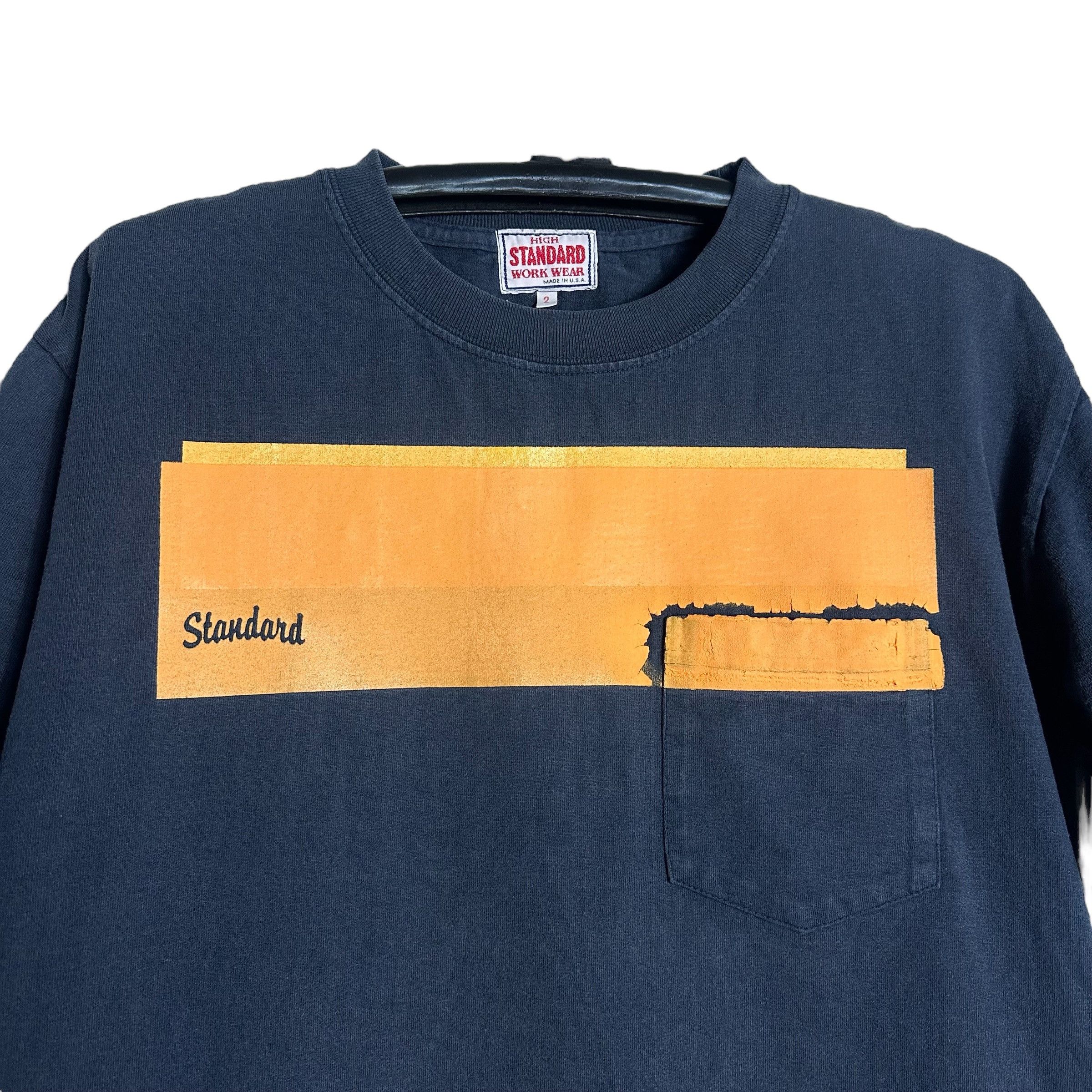 Vintage 🔥RARE🔥Vintage High Standard Single Pocket Tshirt Size US M / EU 48-50 / 2 - 2 Thumbnail