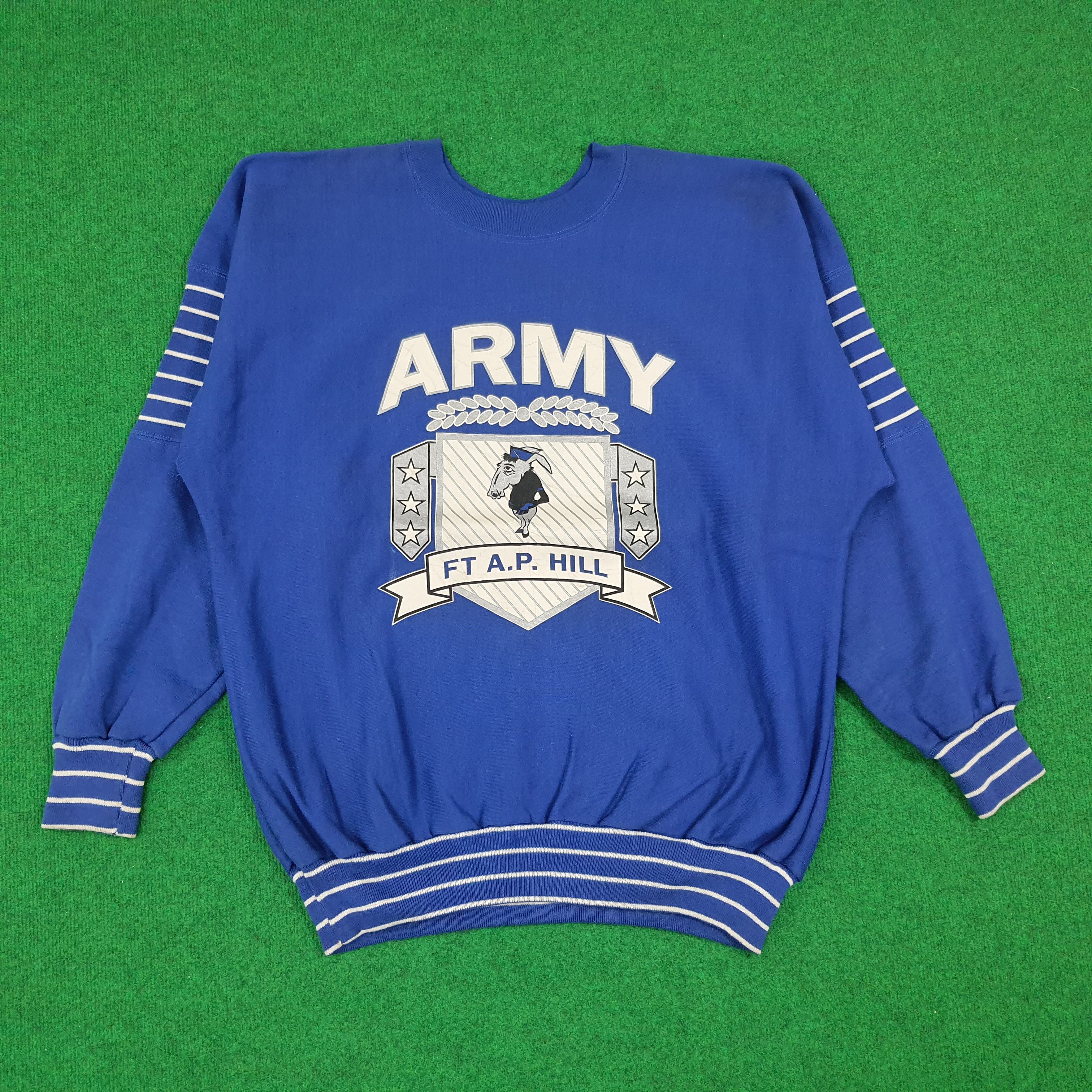 Vintage Vintage Fort Walker Fort A.P. Hill USA Army Sweatshirt Size US XXL / EU 58 / 5 - 1 Thumbnail