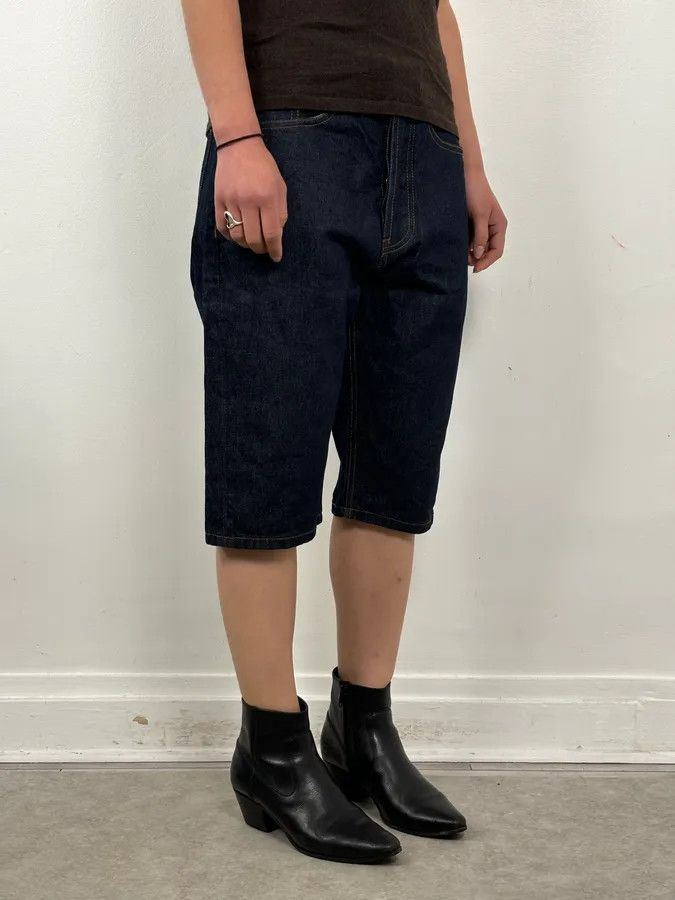 Dries Van Noten Dries Van Noten Navy Denim Contrast Stitch Shorts Size 28" / US 6 / IT 42 - 3 Thumbnail