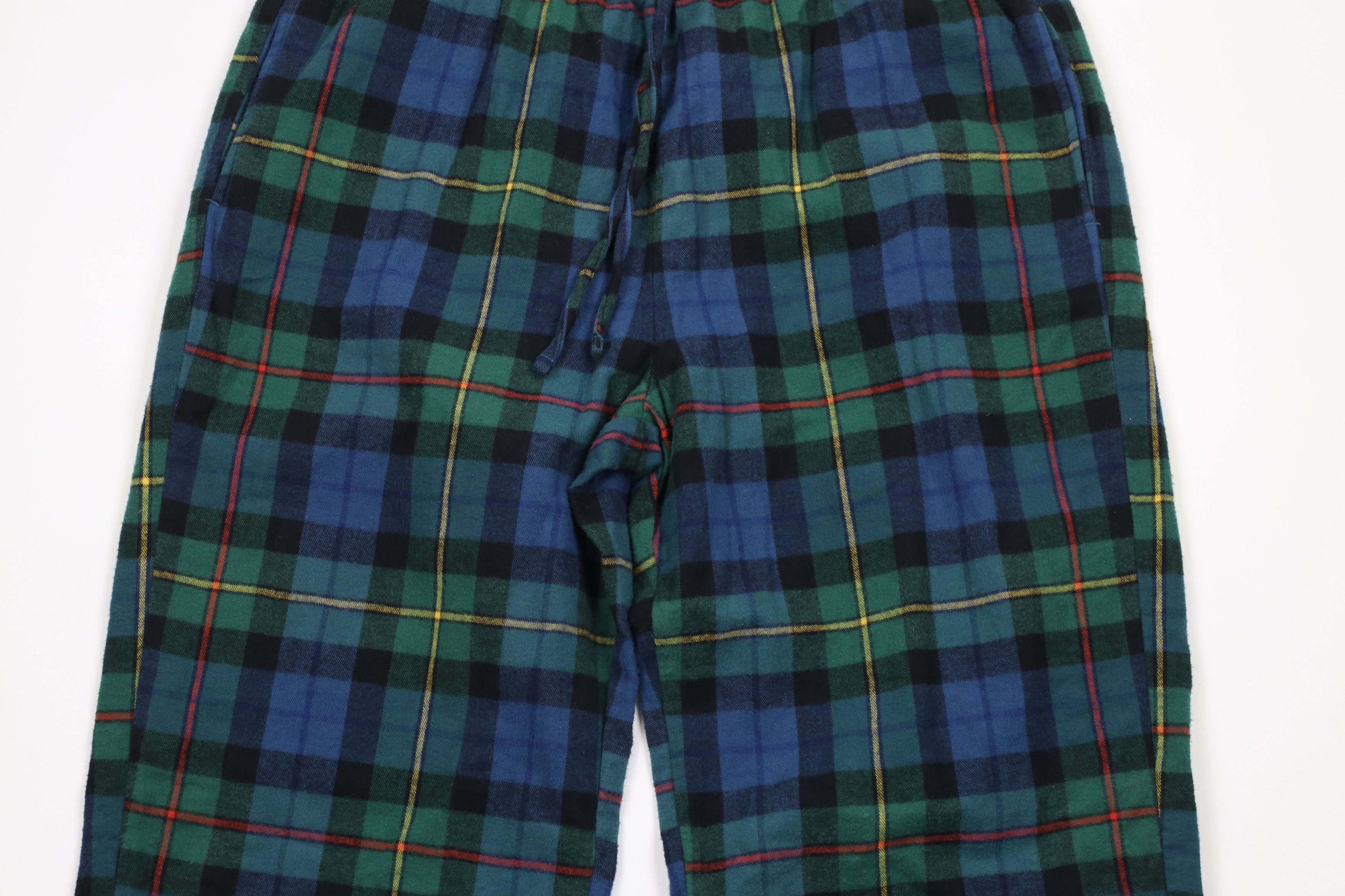 L.L. Bean × Vintage Vintage LL Bean Rainbow Flannel Wide Leg Sweatpants Pants Size US 36 / EU 52 - 3 Thumbnail
