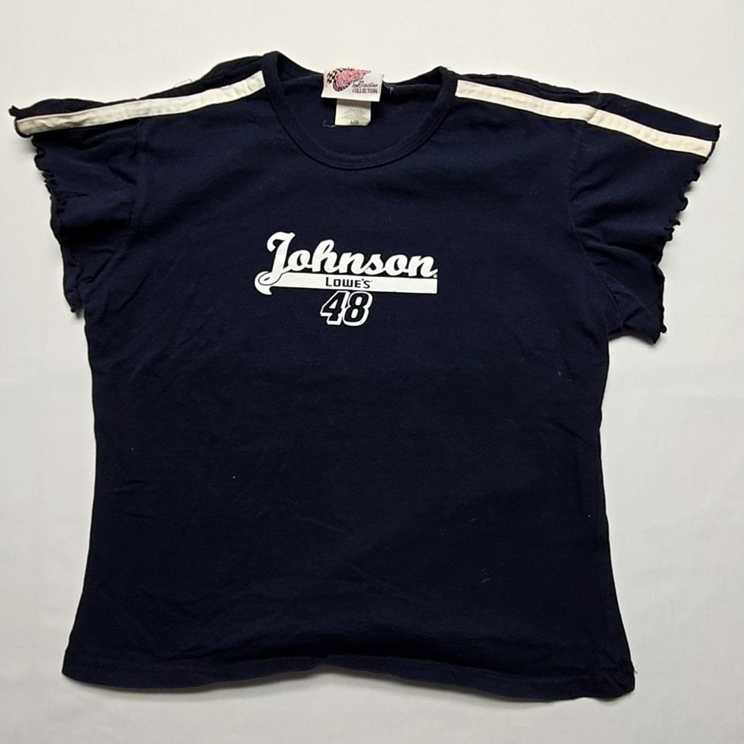 Winners Circle Vintage Johnson Racing Shirt NASCAR Graphic Blue Ladies L Size L / US 10 / IT 46 - 1 Thumbnail