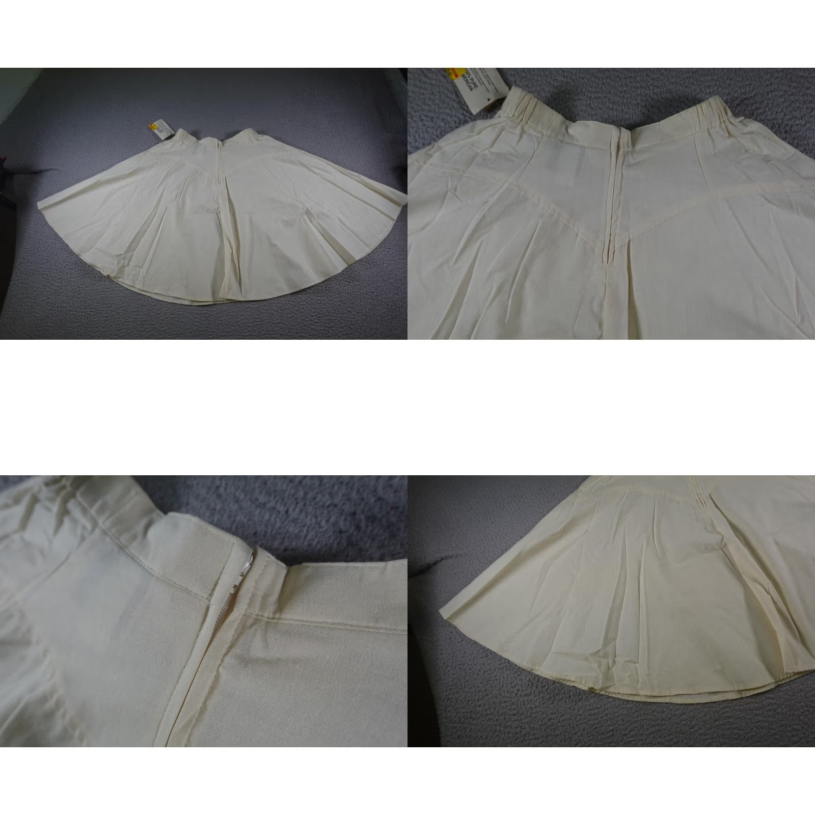 DANCER VINTAGE 1849 Authentic Ranchwear White Western Skirt Womens Medium Knee Length Elastic Waist Cowboy Theme Mens? No. Size 32" / US 10 / IT 46 - 9 Thumbnail