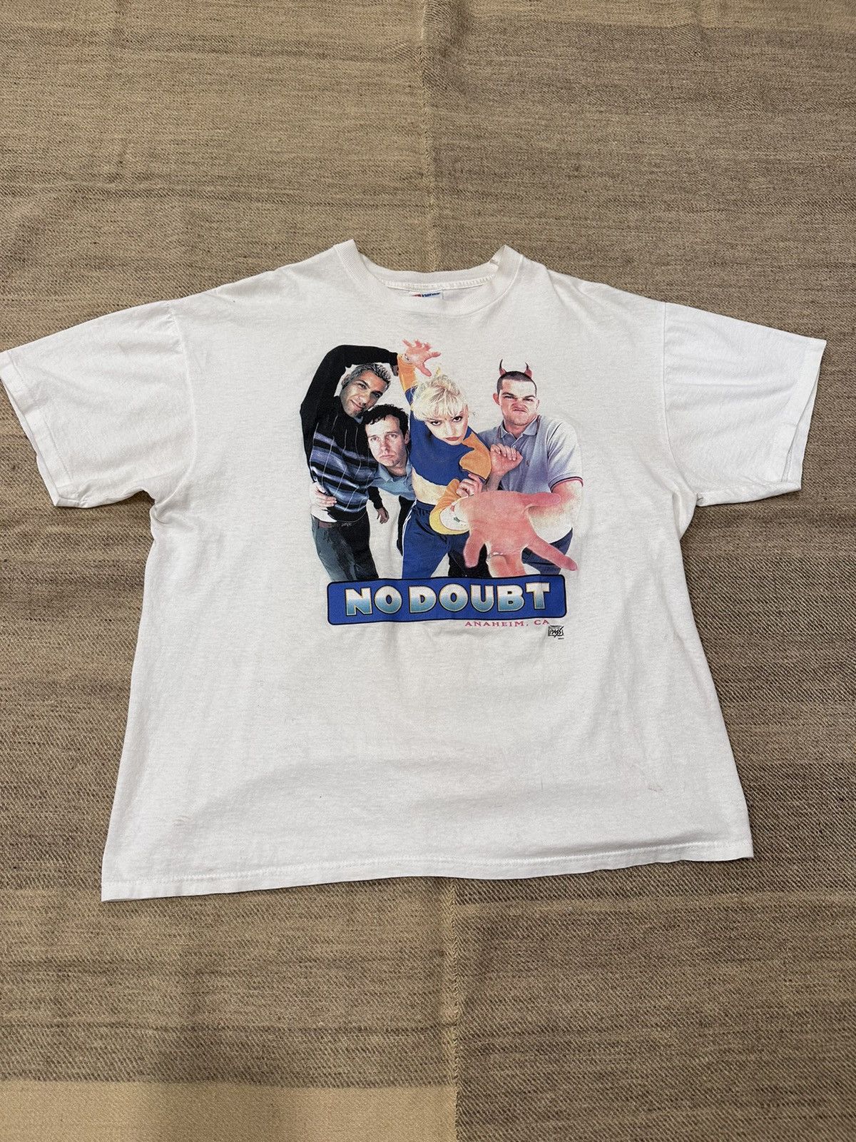 image of Vintage 1996 No Doubt T-Shirt in White, Men's (Size XL)