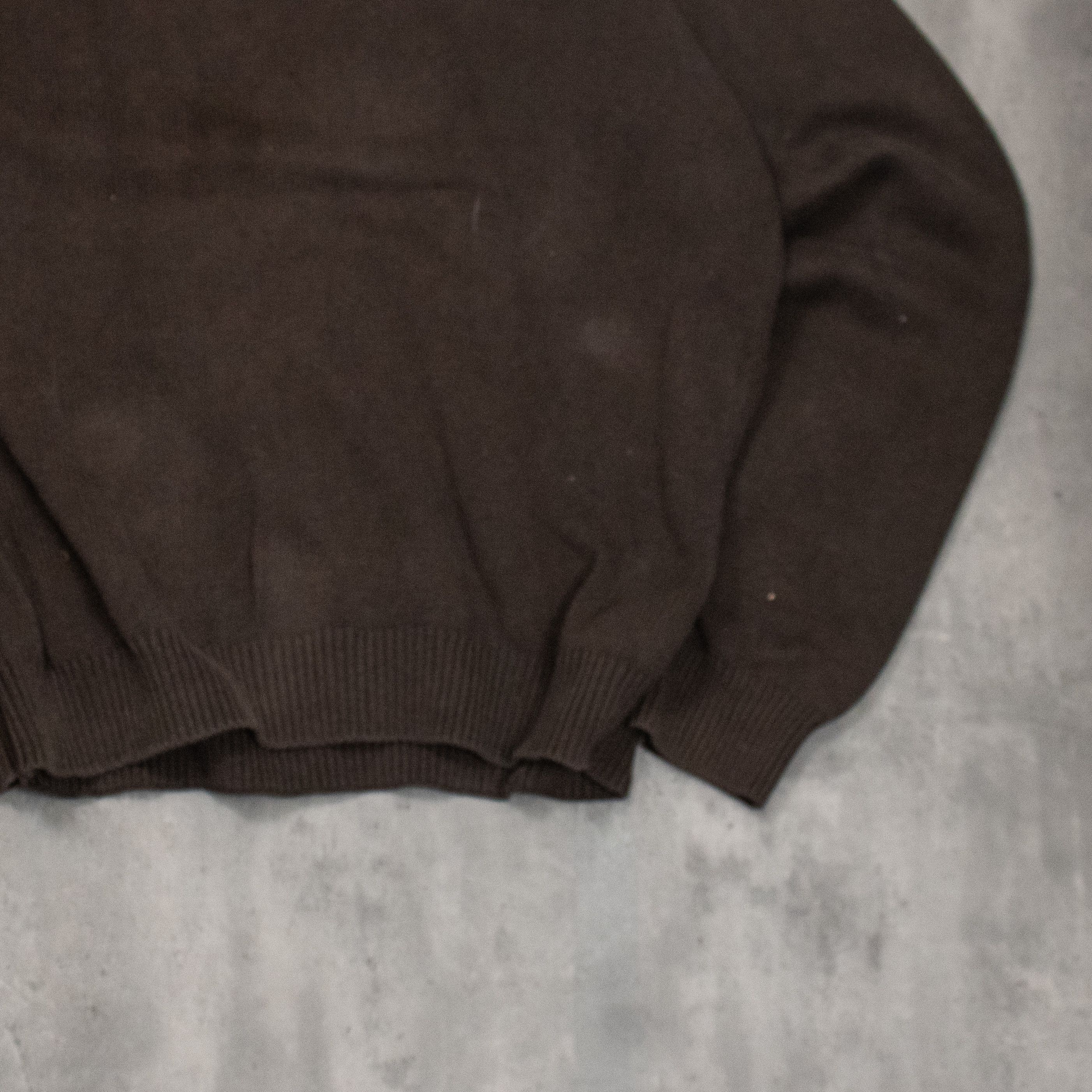 Tommy Hilfiger Y2K 00's Tommy Hilfiger Dirt Brown Knitted Crewneck Sweater Size US M / EU 48-50 / 2 - 3 Thumbnail