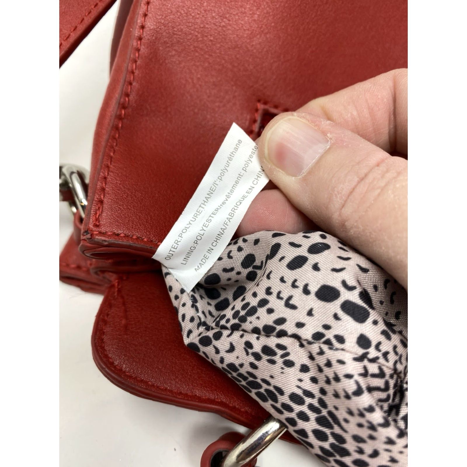Vintage Karla Hanson Crossbody Bag Red Snake Print Faux Leather Pockets Crossbody Strap Card Holder Vintage No Size M / US 6-8 / IT 42-44 - 7 Thumbnail