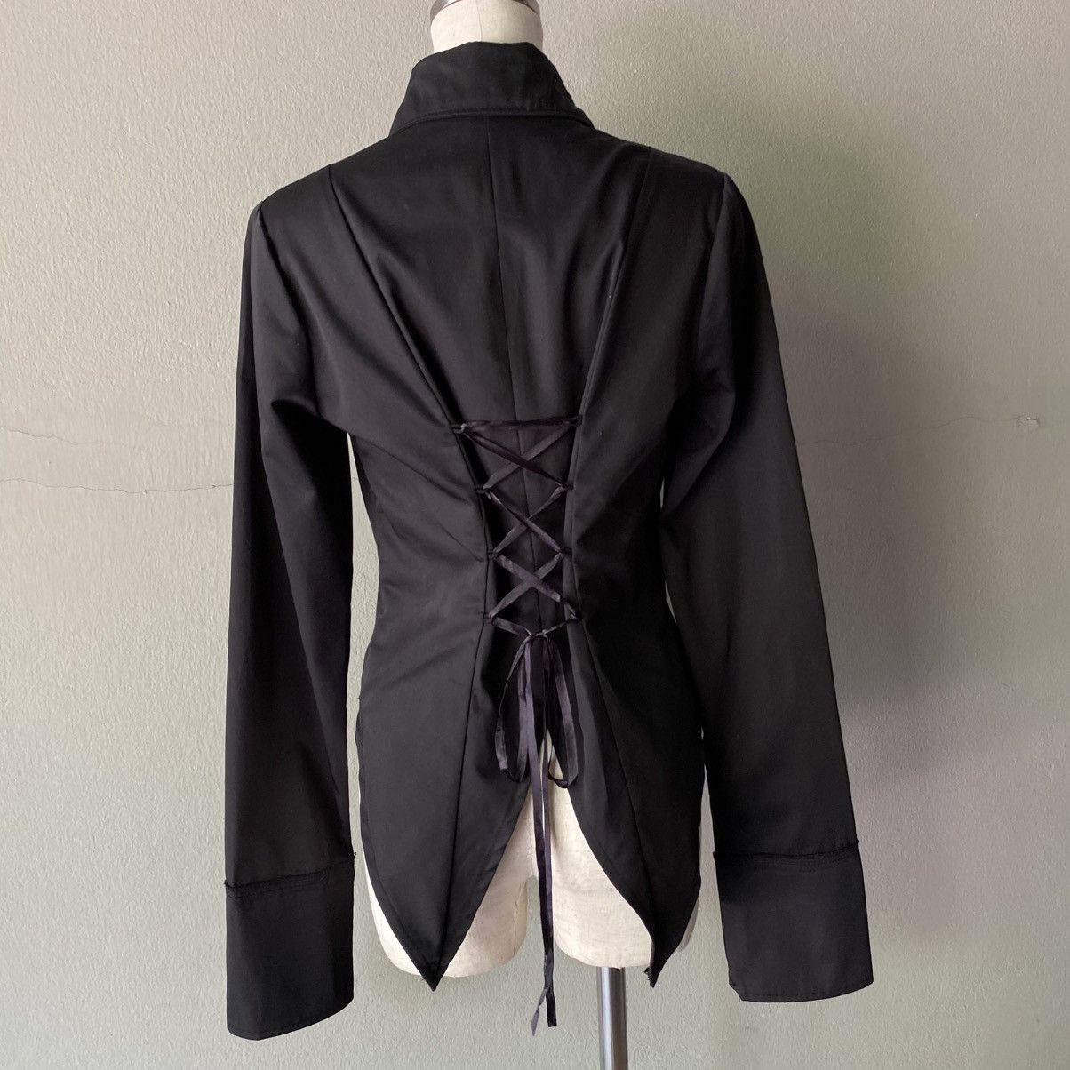 Japanese Brand Blood Storm CLUB BODY Y2K Punk LINE Black Shirt Size M / US 6-8 / IT 42-44 - 6 Thumbnail