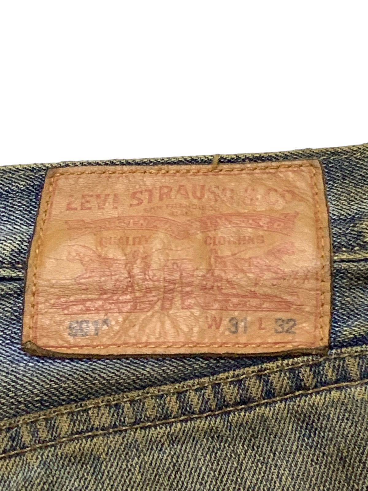 Hysteric Glamour × Levi's × Vintage Levis 501 Vintage Muddy Wash Distressed Jeans Size US 31 - 15 Thumbnail
