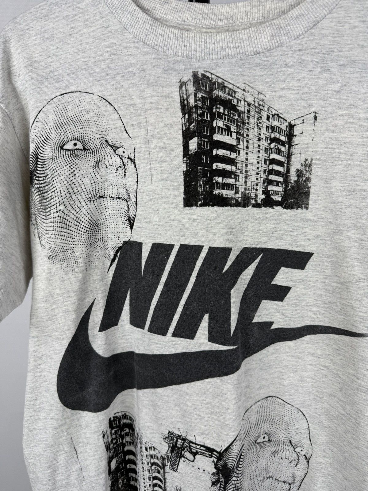 Nike × Vintage 80s🔥 Nike City Faces Custom T Shirt VNTG Opium Mens Size US M / EU 48-50 / 2 - 2 Thumbnail