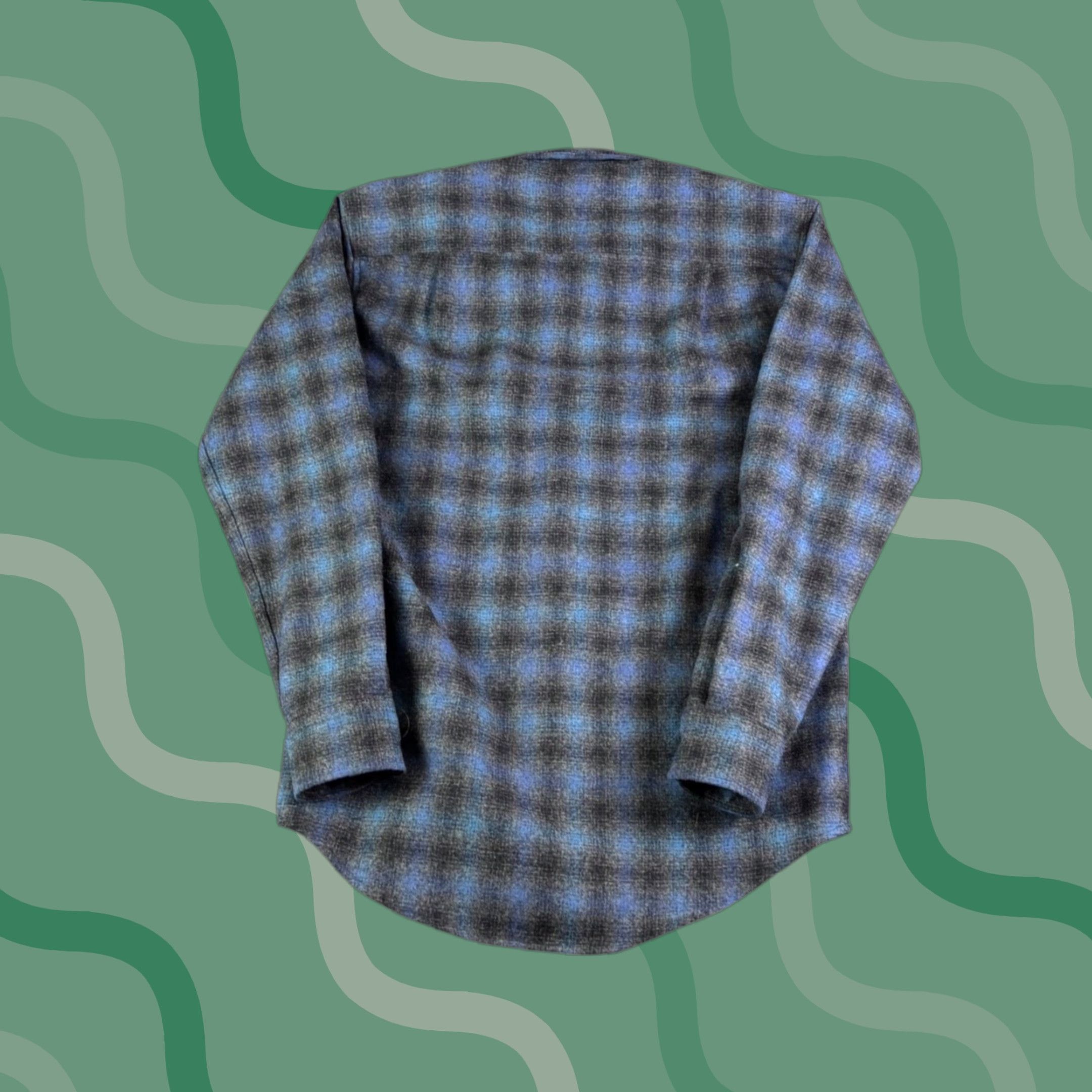 Pendleton Pendleton Lodge Shirt Mens Small Blue Black Ombre Plaid Wool Button Up Flannel Size US S / EU 44-46 / 1 - 1 Thumbnail