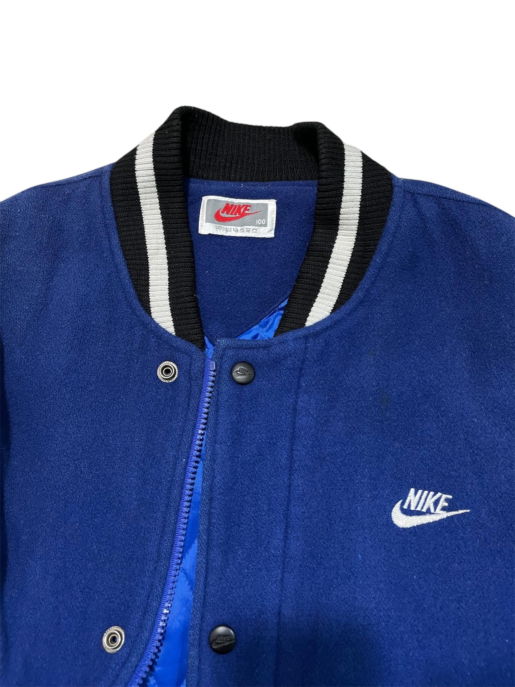 Nike Vintage 90's Nike Leather Varsity Jacket Size US L / EU 52-54 / 3 - 6 Thumbnail